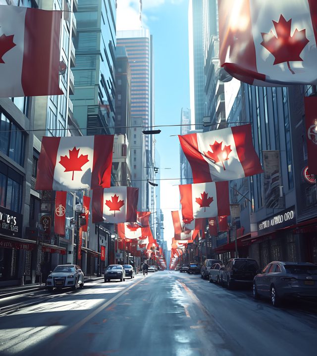 canada day celebration with maple leaf symbol (1)